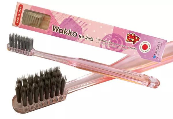*Зубная щетка Mizuha Wakka Kids для детей розовая мягкая