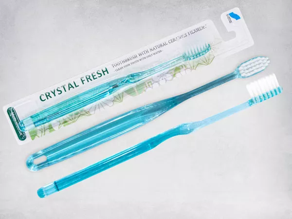 *Зубная щетка Mizuha Crystal Fresh зеленая мягкая