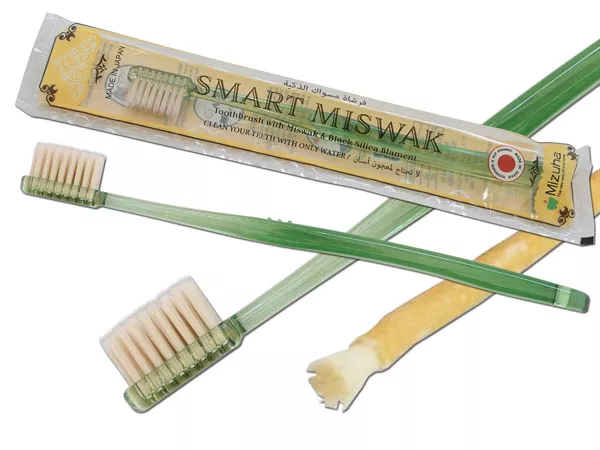 *Зубная щетка Mizuha Smart Miswak зеленая мягкая
