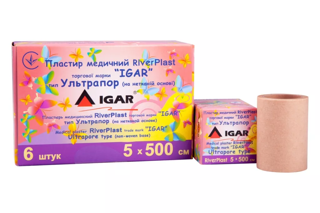 *Пластырь Igar RiverPlast Классический ткан. 5 x 500 см №1
