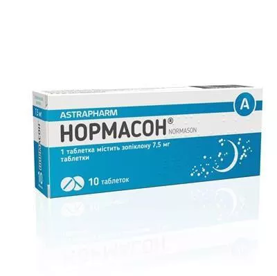 Нормасон таблетки по 7,5 мг 10 шт.