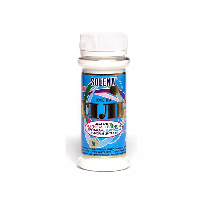 *Соль Solena пищ. для диабетиков с микроэлементами Mg, Se, Zn, Cr 145 г