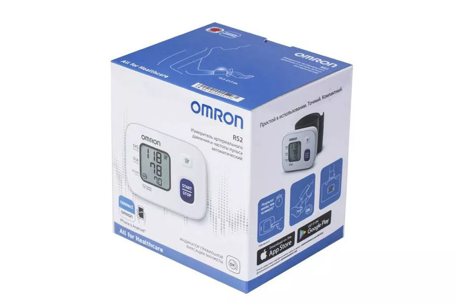 *Тонометр Omron RS2 (НЕМ-6161-E) автоматический на запястье