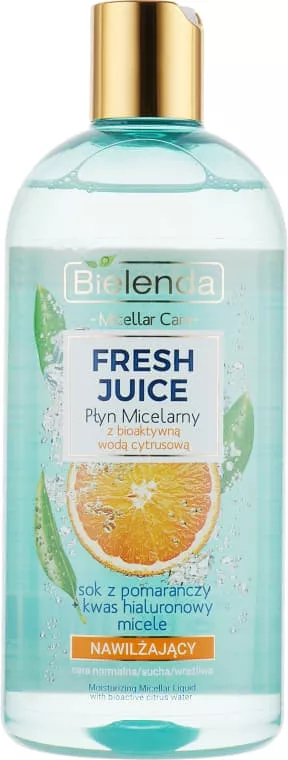 *Мицеллярная жидкость Bielenda Fresh Juice Апельсин 500мл