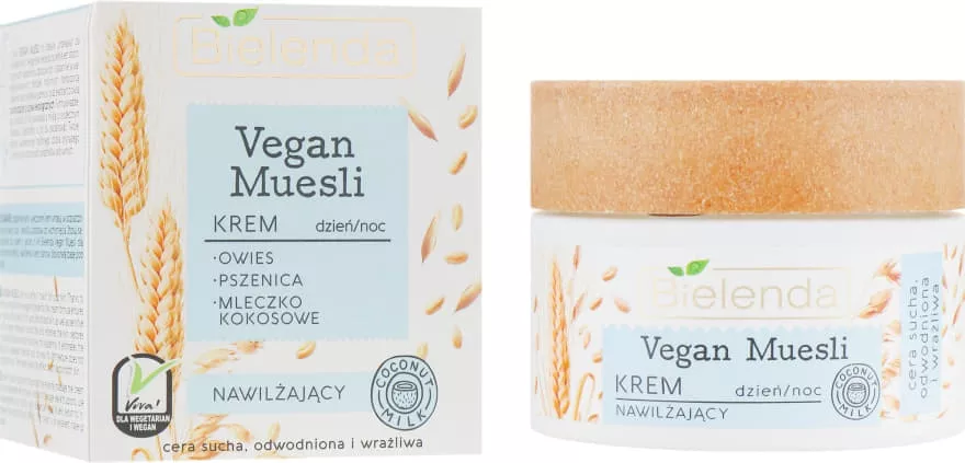 *Крем для лица Bielenda Vegan Muesli овёс+пшеница 50мл