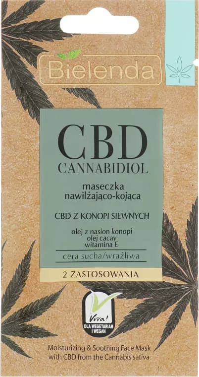 *Маска Bielenda CBD Cannabidiol для сухой, чувствительной кожи 8г