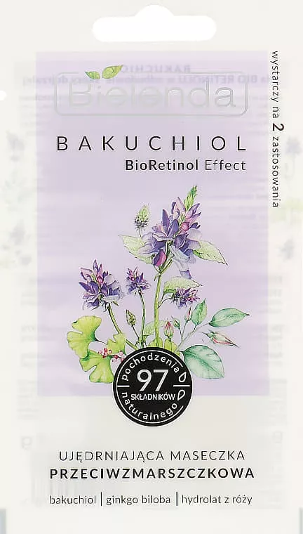 *Маска Bielenda Bacuchio для лица против морщин 8г