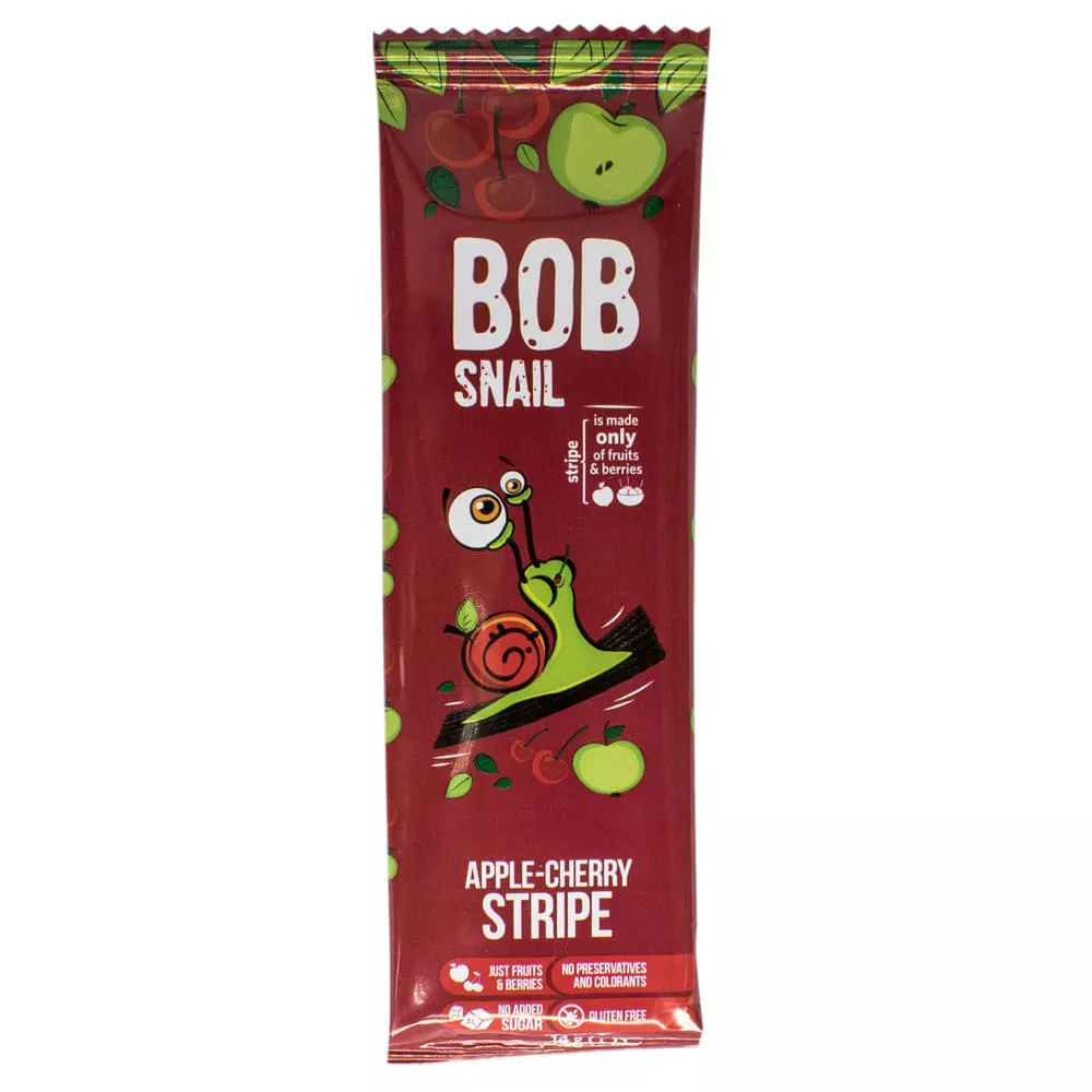 *Bob Snail конфеты натуральные яблочно-вишнёвые 14г