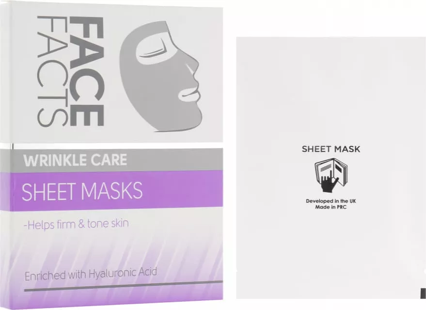 *Маска тканевая Face Facts Wrinkle Care 2шт