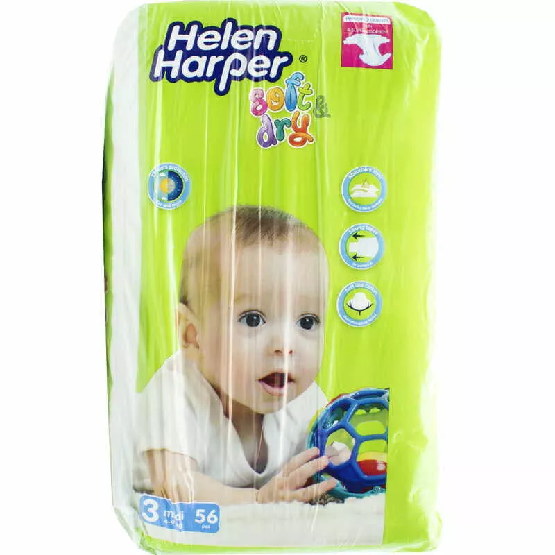 *Подгузники Helen Harper Soft&Dry р. 3 Midi 4-9кг №56