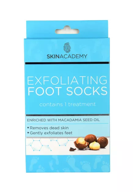 *Носки для ног пилинговые Skin Academy Macadamia Nut