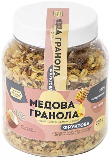 *Гранола Oats&Honey Фруктовая банка 250г