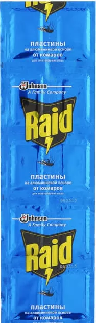 *Пластины для фумигатора Raid ламинированные №10
