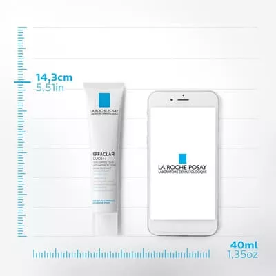 *ТЕСТЕР La Roche-Posay ЕФАКЛАР ДУО+ КОМПЛ КОРЕГ ЗАСІБ З АНТИРЕЦИД ДІЄЮ ДЛЯ ЖИРНОЇ, ПРОБЛ ШКІРИ 40 МЛ