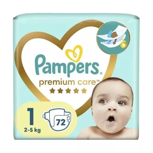 Подгузники Pampers Premium Care Newborn 2-5кг №72