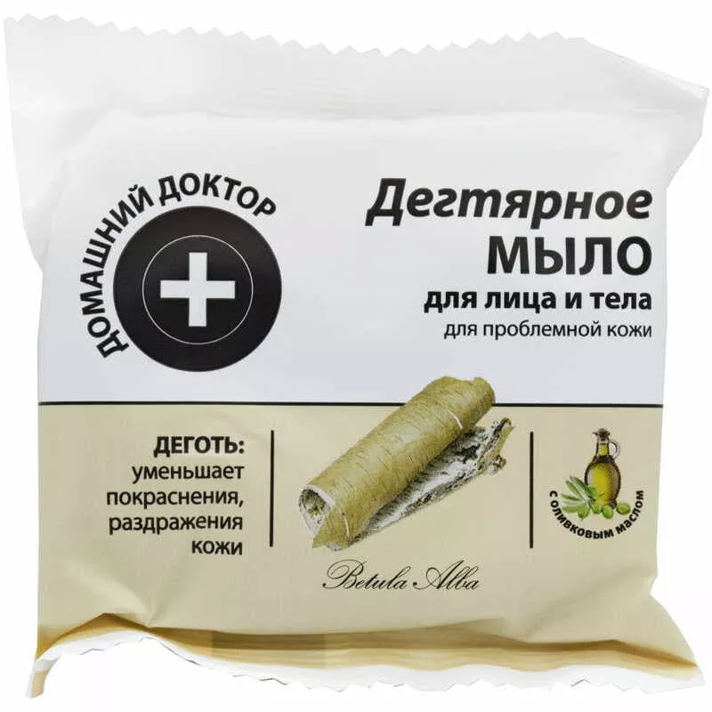 *Мыло твёрдое Домашний Доктор Дегтярное 70 г