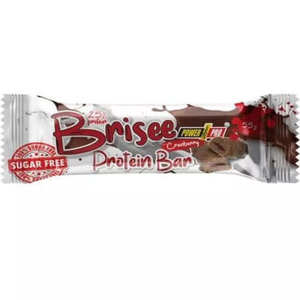 Батончик Brisee Bar протеиновый с клюквой глазур. 35 г