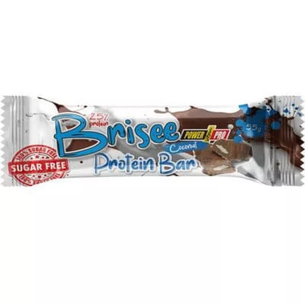 Батончик Brisee Bar протеиновый с кокосом глазур. 35 г