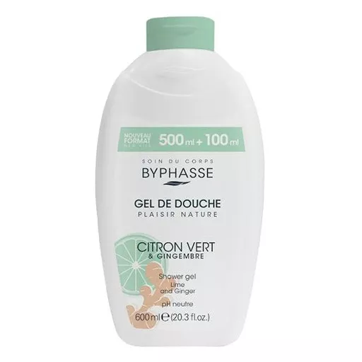 Крем-уход Byphasse для душа лайм и имбирь 600 мл