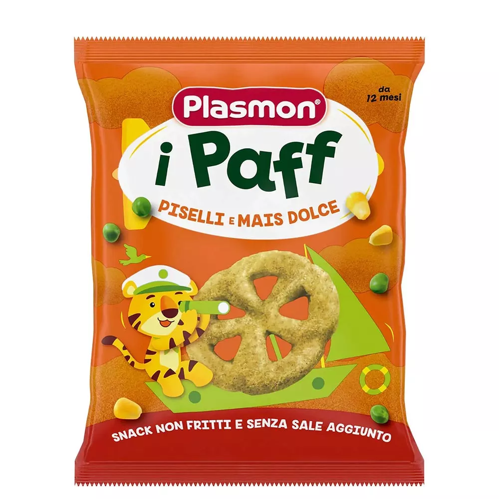 *Снеки Plasmon из гороха и кукурузы 15 г