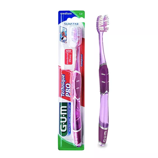 *Зубная щетка GUM Technique PRO Compact Medium средне-мягка