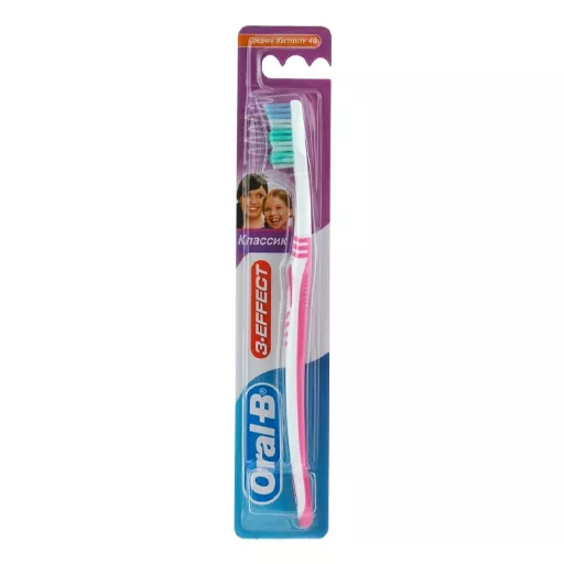*Зубная щетка ORAL-B 3 Effect Classic 40 средняя №1