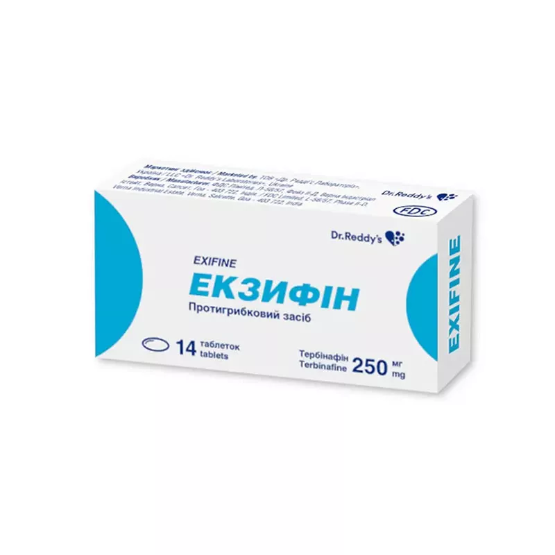 Экзифин таблетки по 250 мг 14 шт. (2x7)
