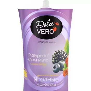 *Мыло жидкое Dolce Vero Ягодные Макаруны 500 мл дойпак