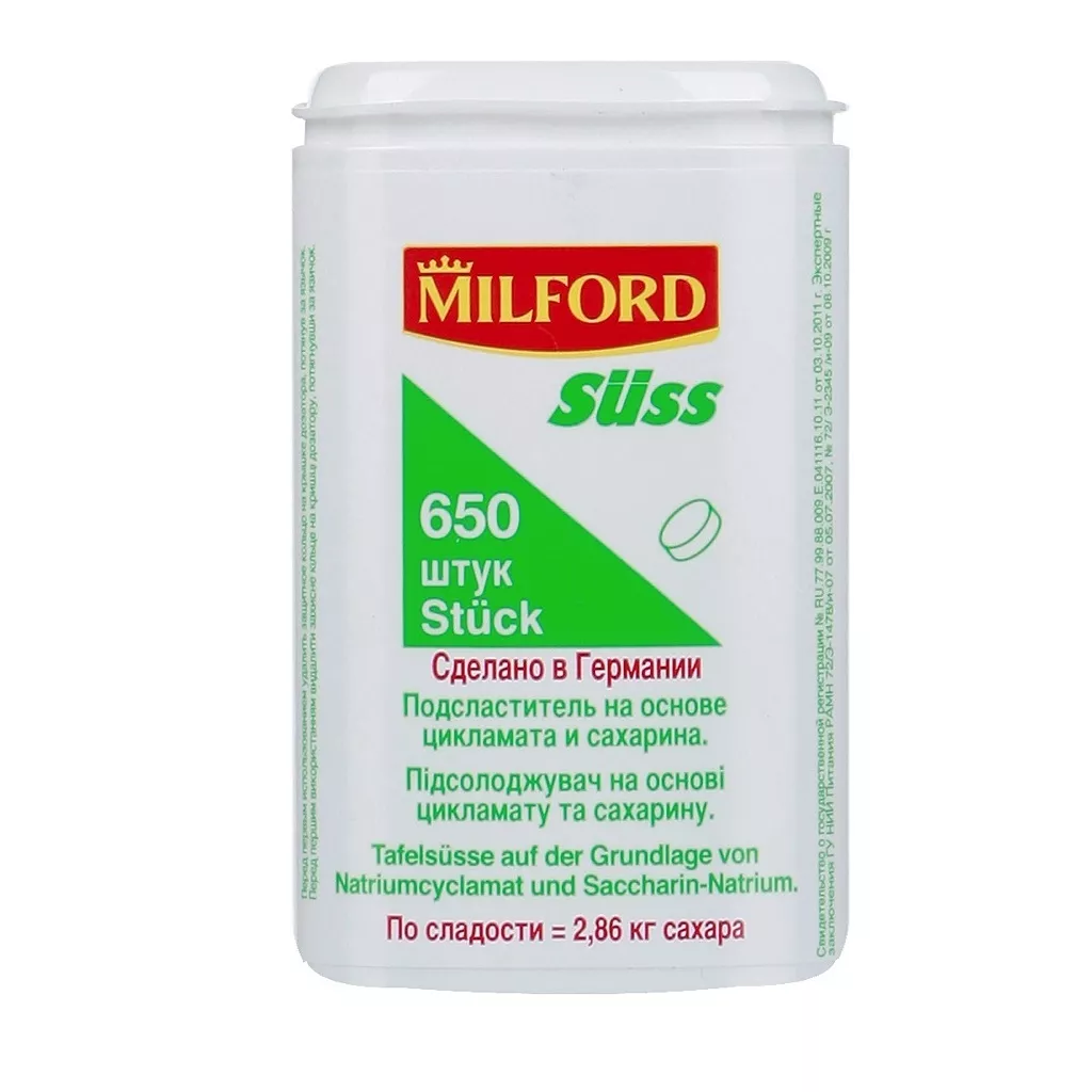 *Заменитель сахара Milford Suss табл. №650
