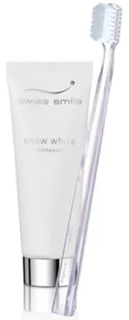 *Набор Swiss Smile 600-009 Зубная паста отбел Snow White 75 мл + зубная щетка отбел 1 шт