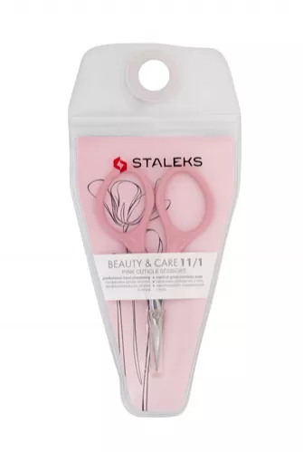 *Ножницы для кутикулы Staleks SBC-11/1 Beauty & Care 11 тип 1 розовые