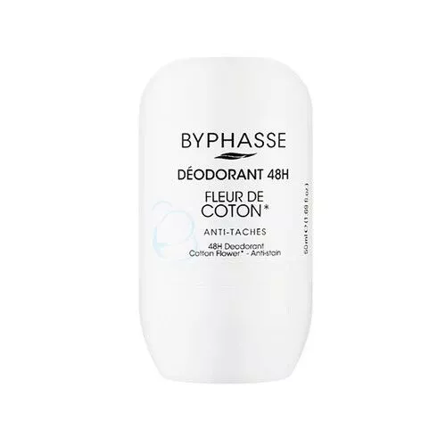 *Дезодорант роликовый Byphasse Цветы хлопка 48 часов 50 мл