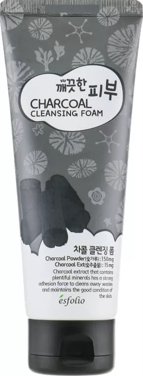 *Пенка Esfolio Pure Skin для умывания лица древесный уголь 150 мл