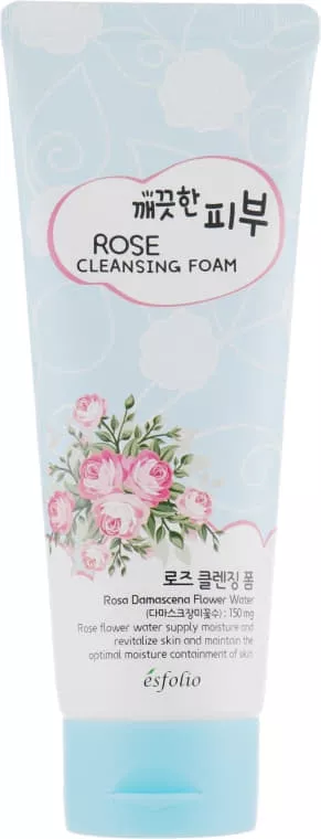 *Пенка Esfolio Pure Skin для умывания лица роза 150 мл