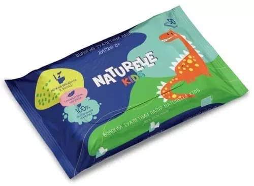 Туалетная бумага влажная Naturelle Kidz для детей №50