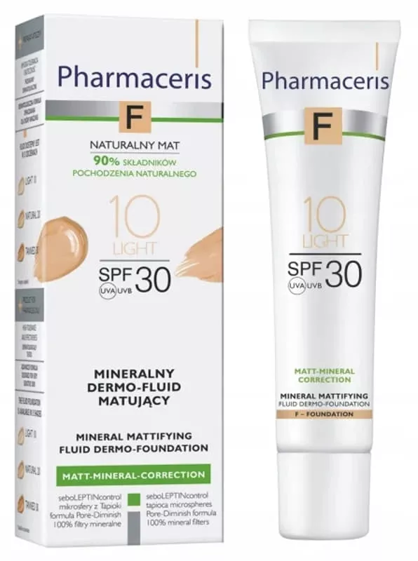 Флюид Pharmaceris Минеральный Матующий Светлый 10 SPF30 30 мл
