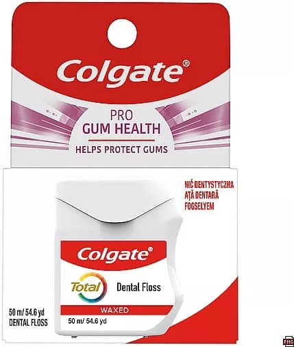 *Зубная нить Colgate Total Pro-Gum Health Здоровые десны 50 м