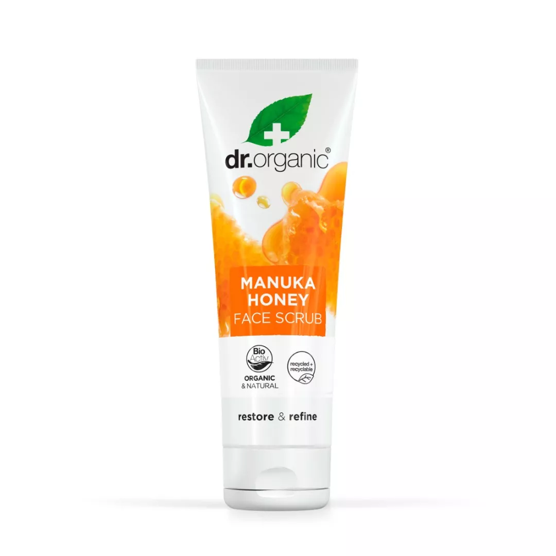 *Скраб Dr. Organic для лица с медом Манука 125мл