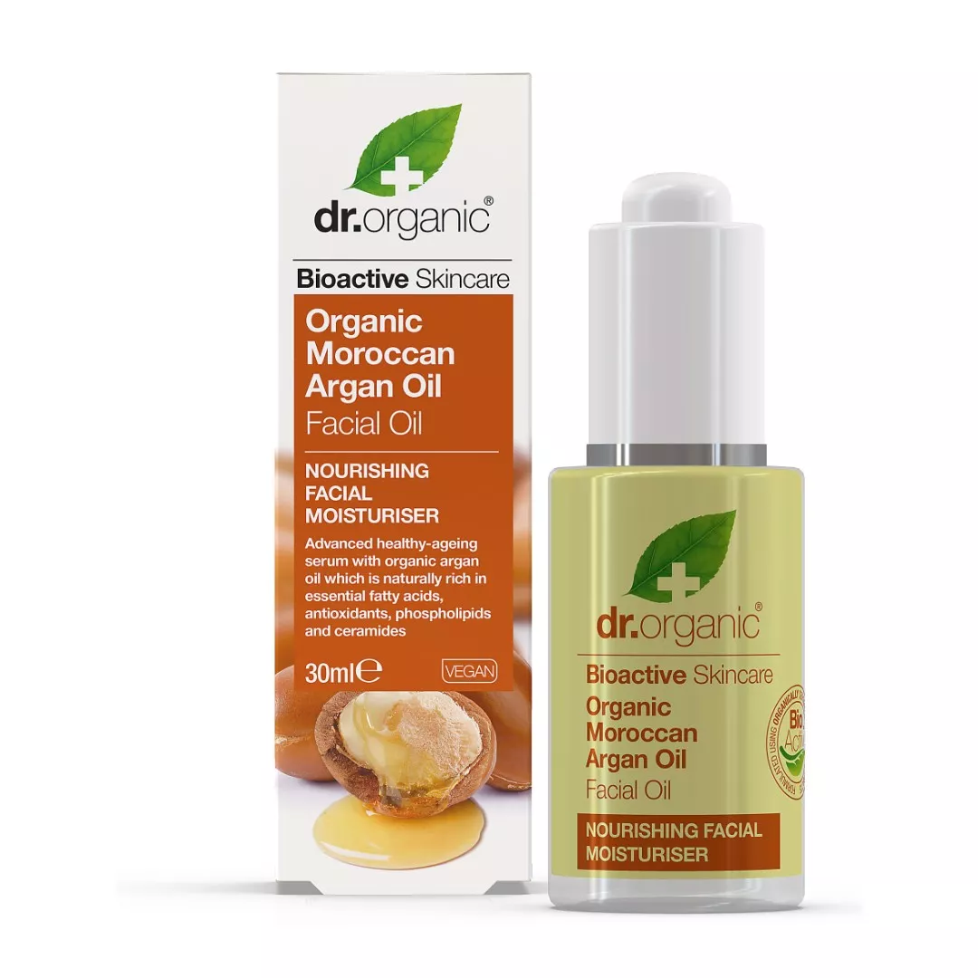*Масло Dr. Organic для питания и увлажнения кожи лица с марокканским аргановым маслом 30мл