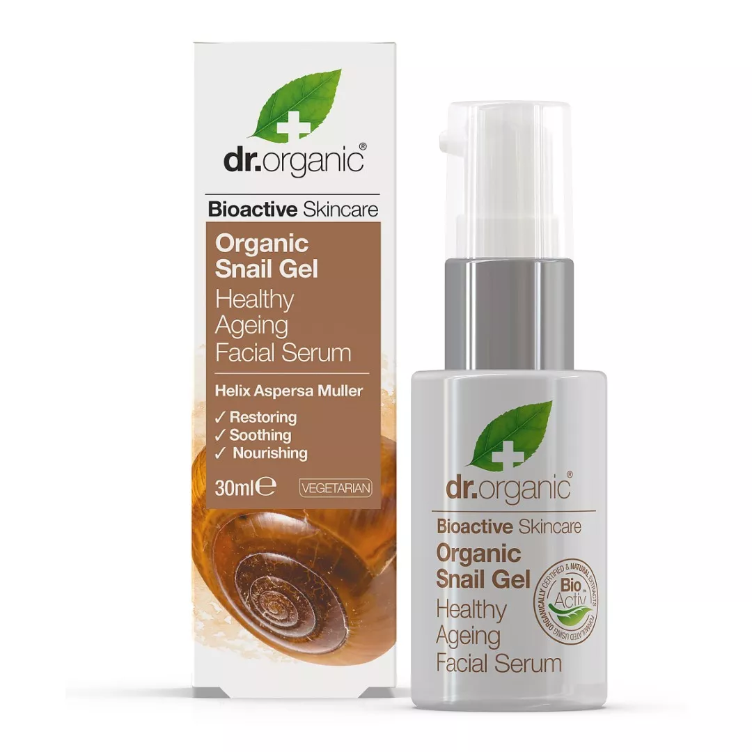 *Сыворотка Dr. Organic для лица с муцином улитки 30мл