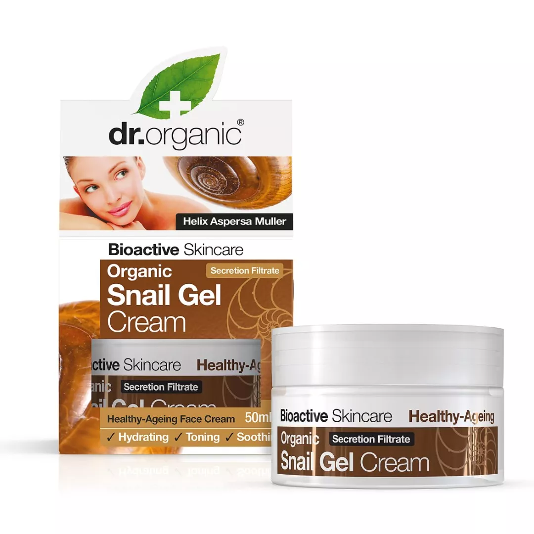 *Крем-гель Dr. Organic с муцином улитки 50мл