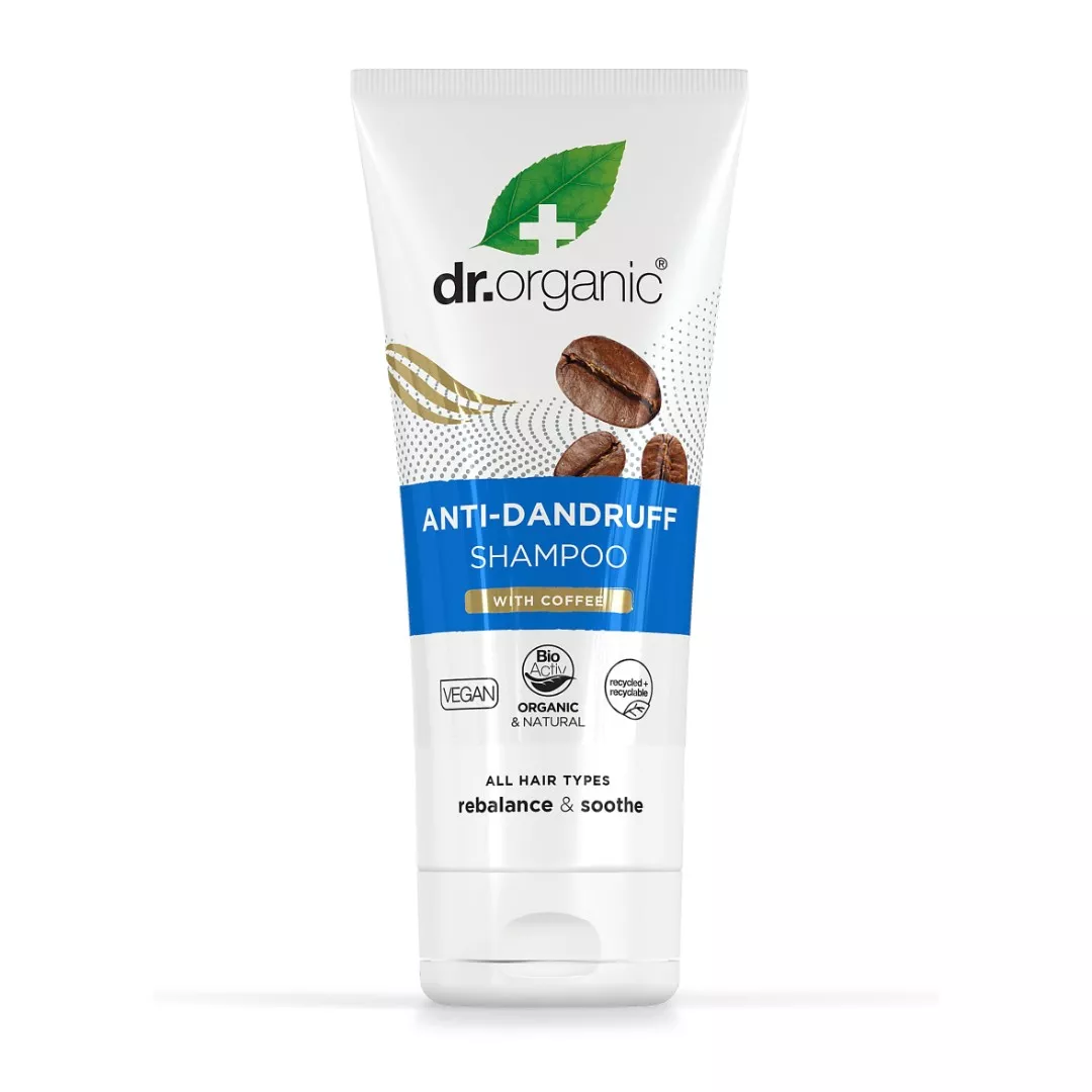 *Шампунь Dr. Organic с кофейными зернами против перхоти 200мл