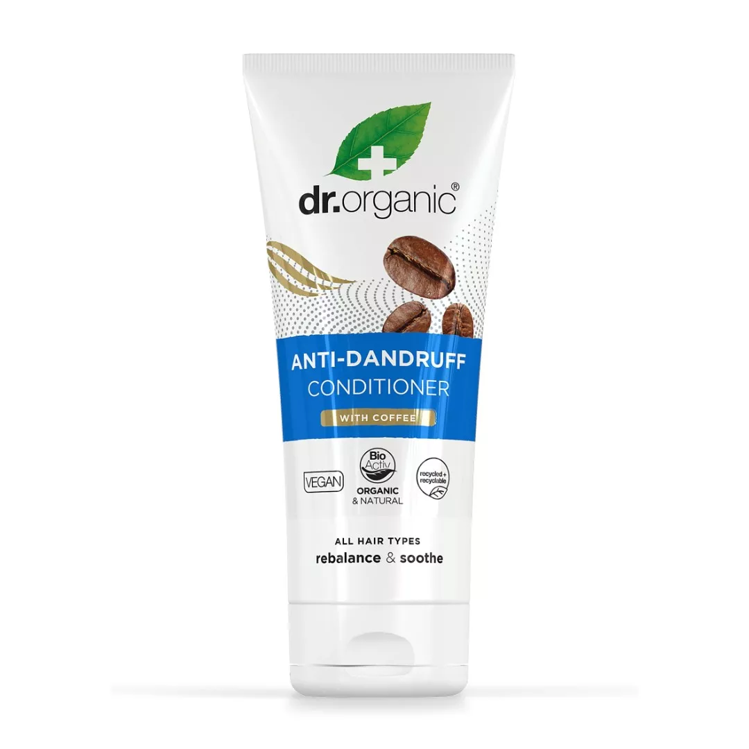 *Кондиционер Dr. Organic с кофейными зернами против перхоти 200мл