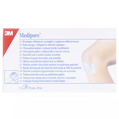 *Пластырь мед. хир. Medipore 15 см х 10 м н/ткан. с лайнером 2991/3