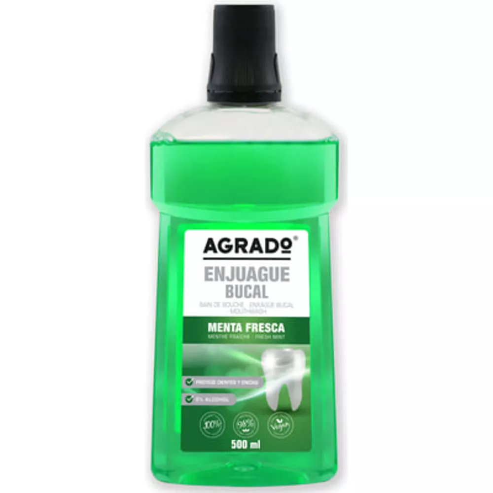 *Ополаскиватель Agrado Mint Mouthwash для ротовой полости Мята 500 мл