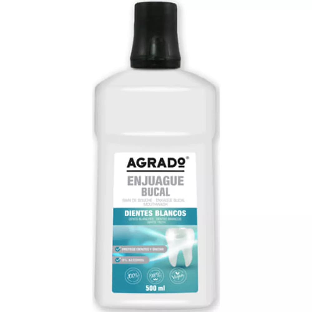 *Ополаскиватель Agrado Mint Mouthwash для ротовой полости Отбеливание 500 мл