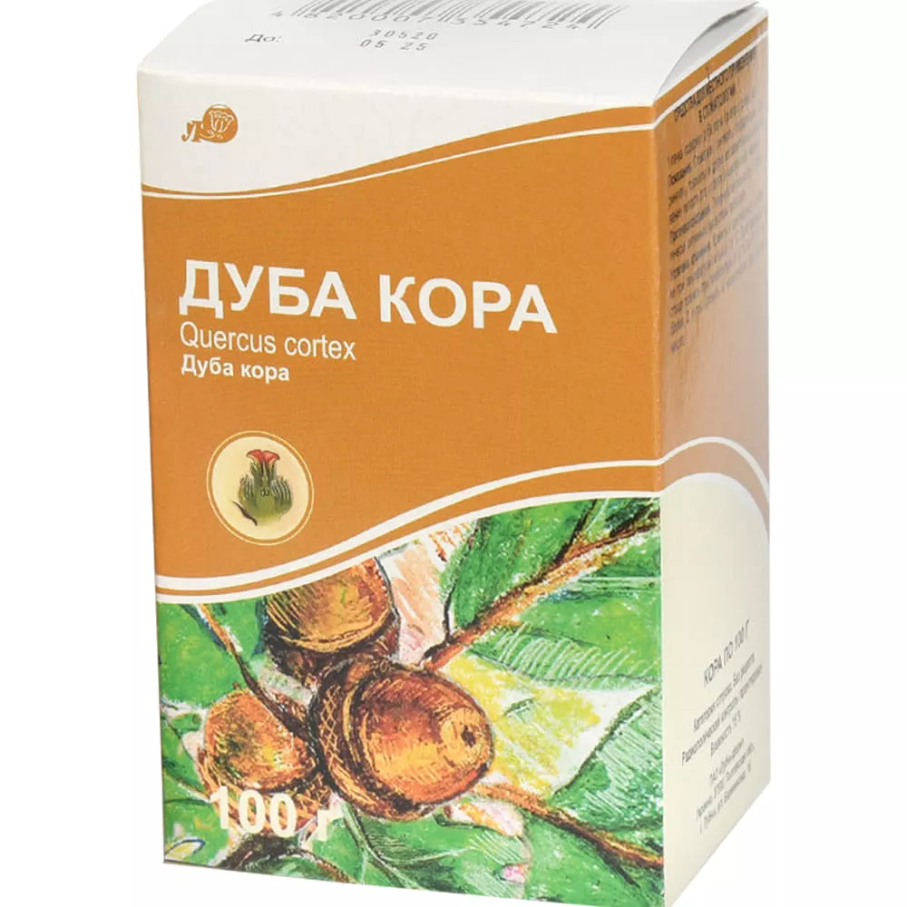 *Дуба кора 100г Лубныфарм