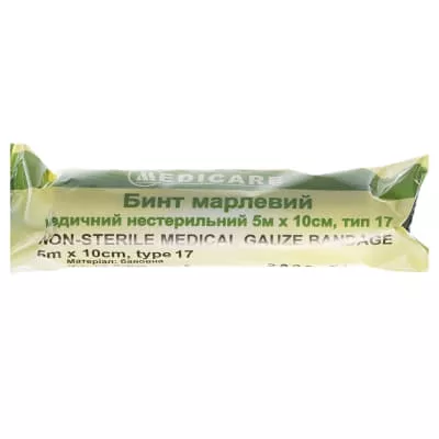 *Бинт Medicare нестерил. 5м х 10см тип 17