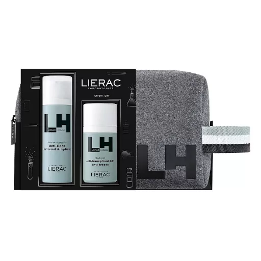 *Набор Lierac Ом антивозрастной (флюид 50мл+дезодорант 50мл+косметичка)