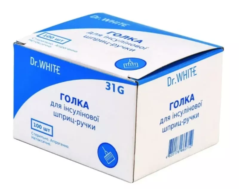 *Игла Dr.White д/инсул. шприц-ручки 0,25 х 5 мм 31G